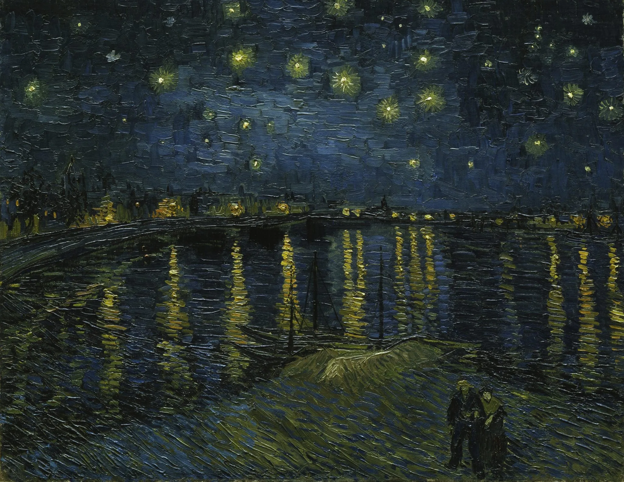 Vincent van Gogh Starr Night Over Rhone