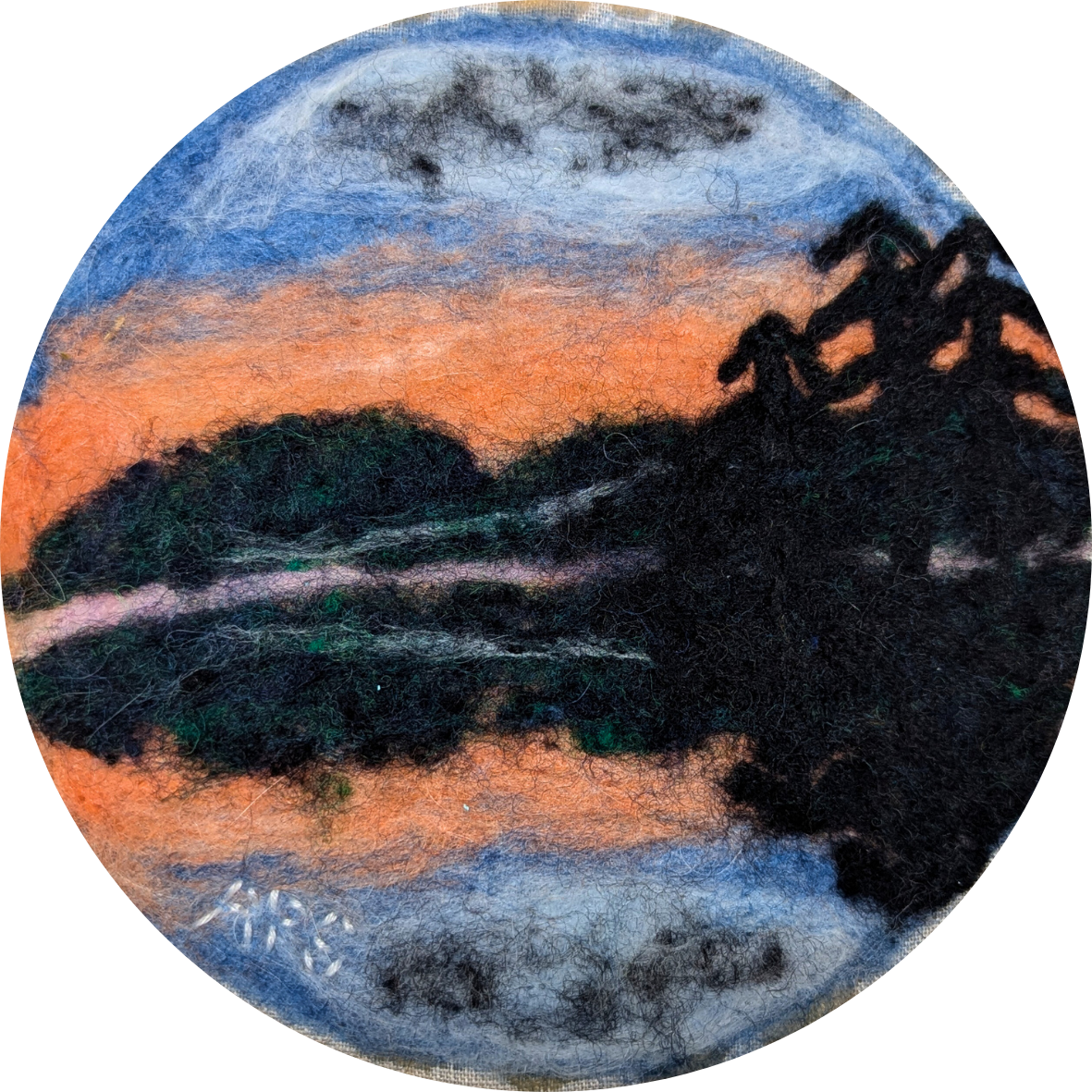 Creative Coffee Hour: Needle Felted Sunsets